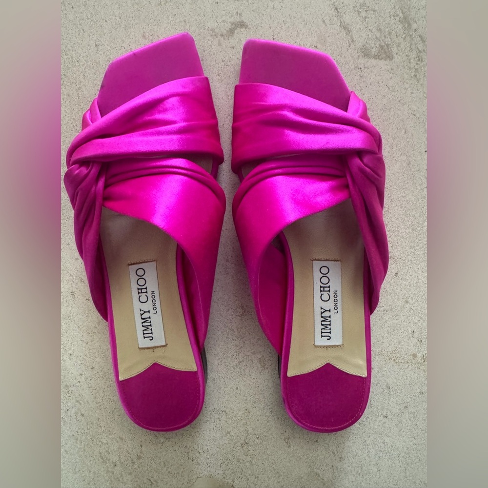 Jimmy Choo Narisa Satin Sandals
